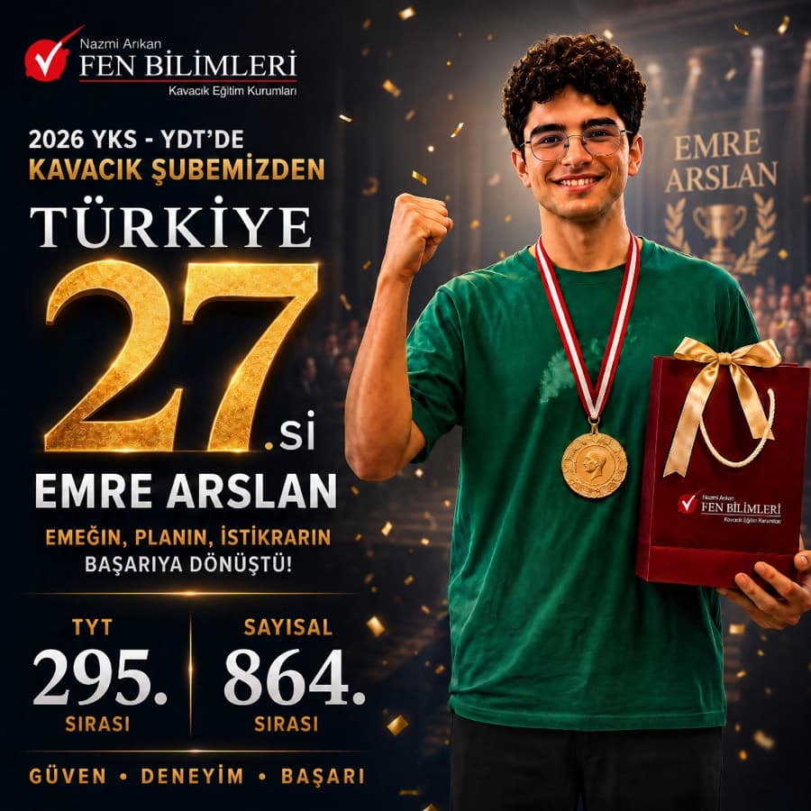Emre Arslan — 2026 YKS Türkiye derecesi